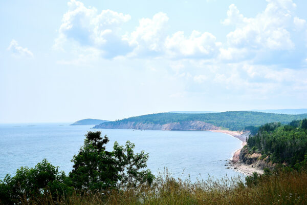 Cape Breton Landscape with Cumulus Clouds