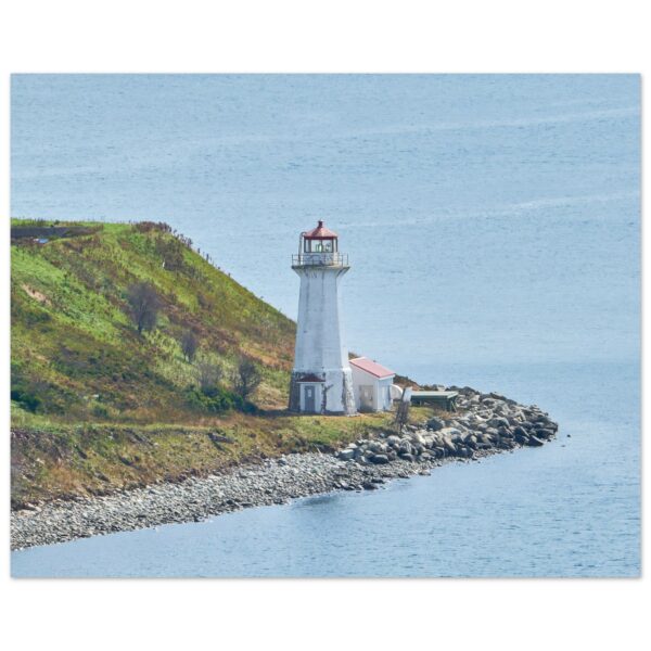 Georges Island Lighthouse Aluminum Print 16" x 20"
