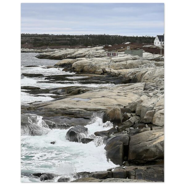 Peggy's Cove Shoreline Aluminum Print 16" x 20"