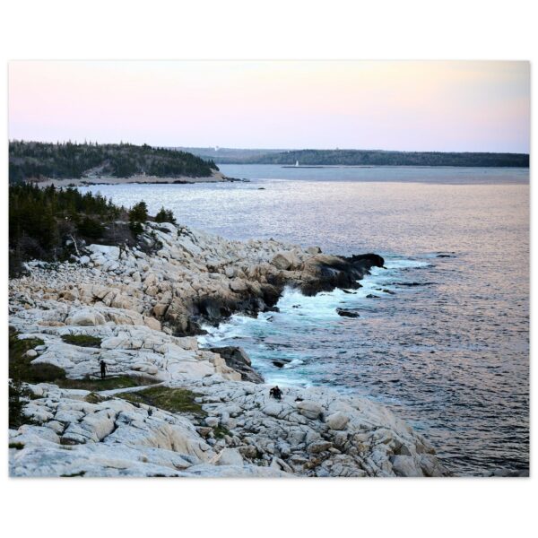 Rock Shoal and Ocean Aluminum Print 16" x 20"