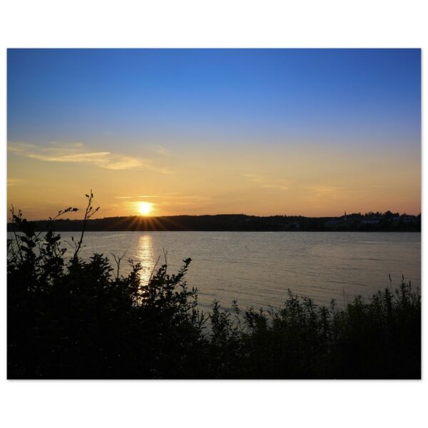 Sunset at Battery Park (2) Aluminum Print 16" x 20"
