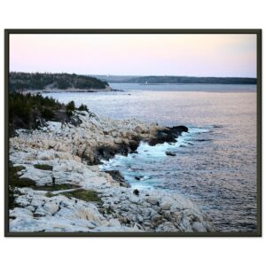Rock Shoal and Ocean Premium Semi-Glossy Paper Metal Framed Poster 16" x 20"