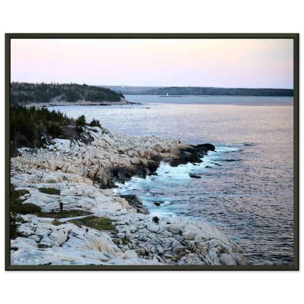 Rock Shoal and Ocean Premium Semi-Glossy Paper Metal Framed Poster 16" x 20"