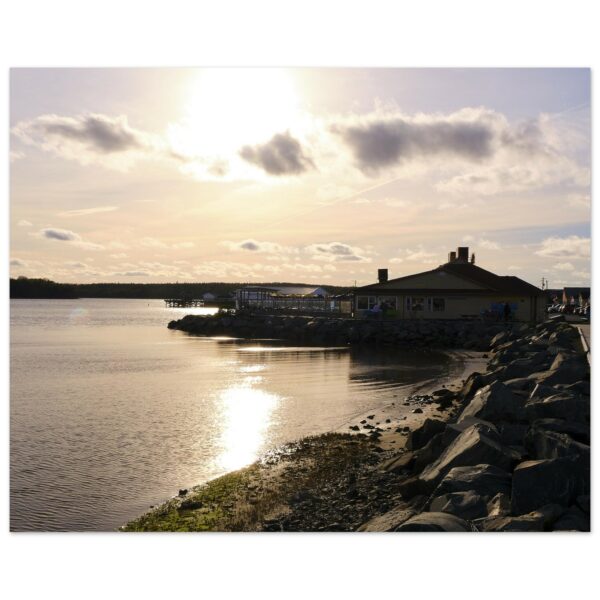 Sunset, Fisherman's Cove Aluminum Print 16" x 20"