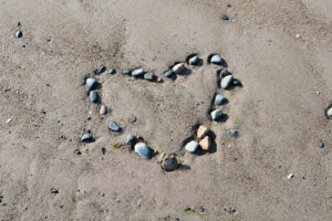 Rocks Shaped as a Heart