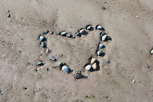 Rocks Shaped as a Heart