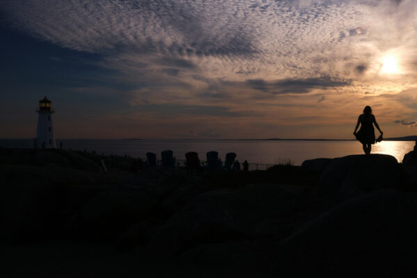 Ashley at Peggy's Cove