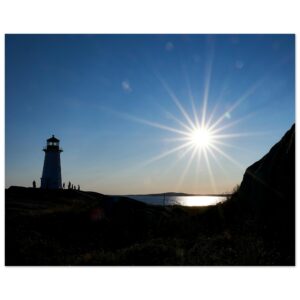 Sunset at Peggy’s Cove Lighthouse (4) Aluminum Print 16" x 20"