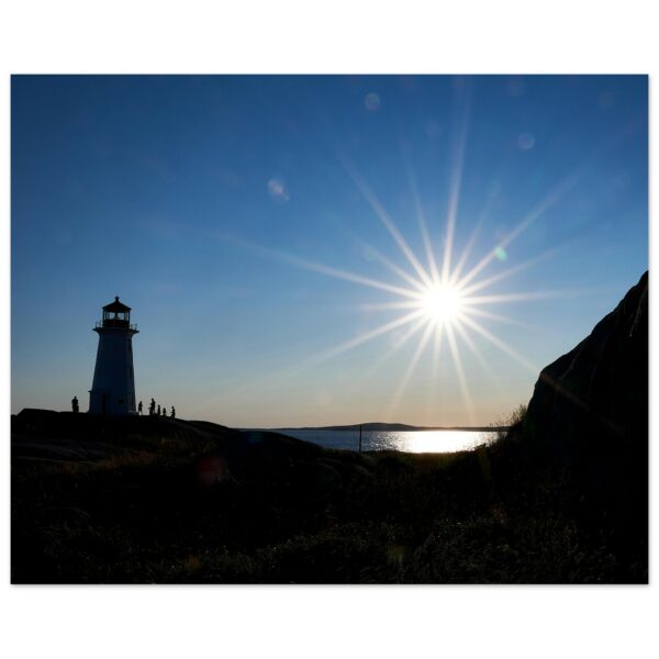 Sunset at Peggy’s Cove Lighthouse (4) Aluminum Print 16" x 20"