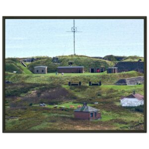 Georges Island National Historic Site Premium Semi-Glossy Paper Metal Framed Poster 16" x 20"