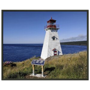 Boar's Head Lighthouse Premium Semi-Glossy Paper Metal Framed Poster 16" x 20"