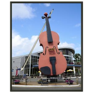 Sydney's Famous Big Fiddle Premium Semi-Glossy Paper Metal Framed Poster 16" x 20"