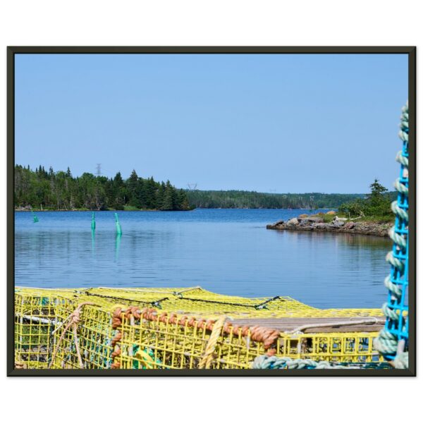 Cape Breton Lobster Traps Premium Semi-Glossy Paper Metal Framed Poster 16" x 20"
