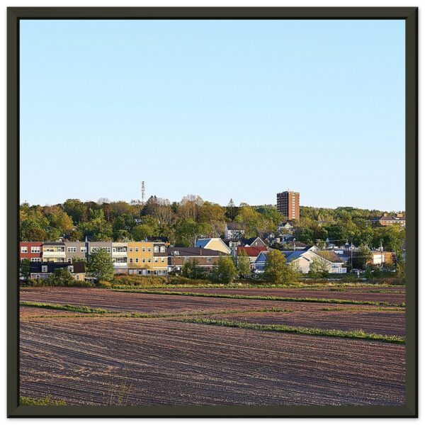 Wolfville and Acadia University (Center) Premium Semi-Glossy Paper Metal Framed Poster 12" x 12"
