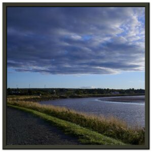 Bay of Fundy Tides (Left) Premium Semi-Glossy Paper Metal Framed Poster 12" x 12"