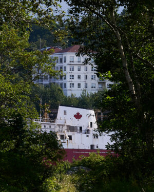 Coast Guard Vessel and Trees