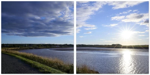 Bay of Fundy Tides Aluminum Print Diptych