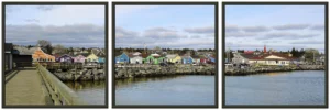 Fisherman's Cove Metal Framed Poster Triptych