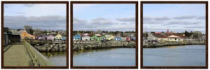Fisherman's Cove Wooden Framed Poster Triptych