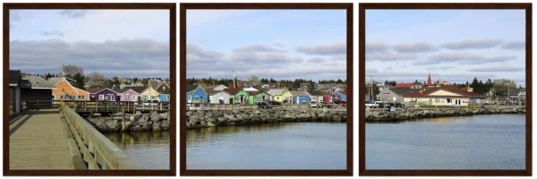 Fisherman's Cove Wooden Framed Poster Triptych