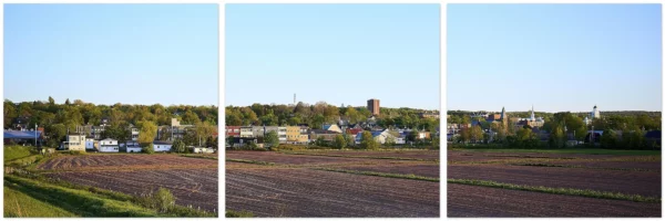 Wolfville and Acadia University Aluminum Print Triptych
