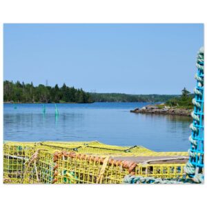 Cape Breton Lobster Traps Aluminum Print 16" x 20"