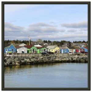 Fisherman’s Cove (Center) Premium Semi-Glossy Paper Metal Framed Poster 12" x 12"