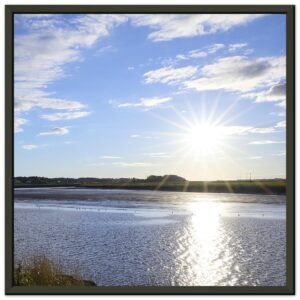 Bay of Fundy Tides (Right) Premium Semi-Glossy Paper Metal Framed Poster 12" x 12"