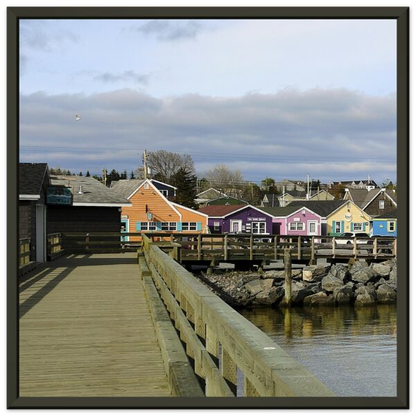 Fisherman’s Cove (Left) Premium Semi-Glossy Paper Metal Framed Poster 12" x 12"